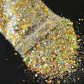 Paillettes hexagonales mixtes 50g pour résine – Couleur BLANC (1)