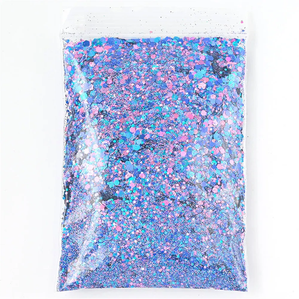 Paillettes hexagonales mixtes 50g pour résine