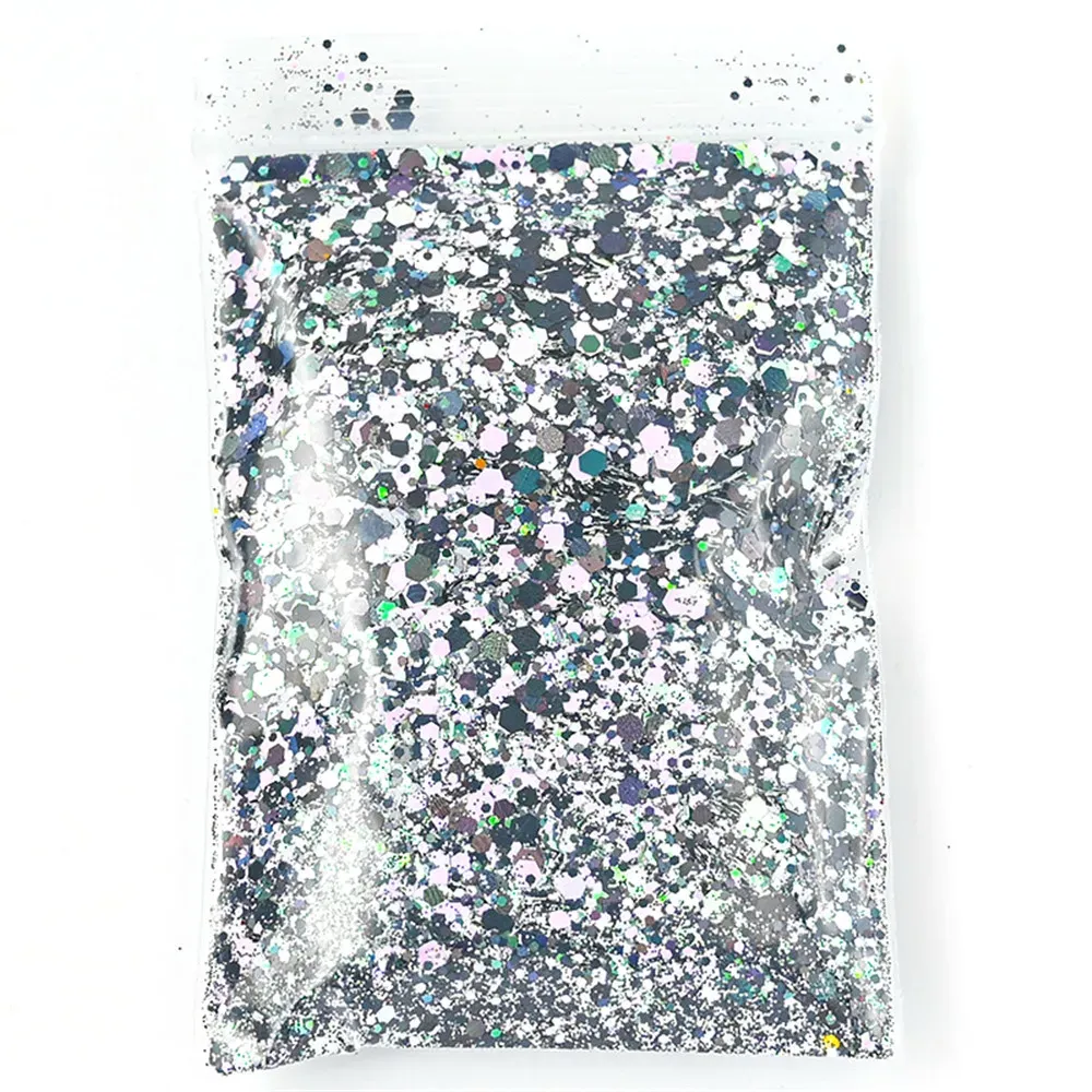 Paillettes hexagonales mixtes 50g pour résine