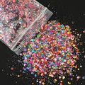 Paillettes hexagonales mixtes 50g pour résine – Couleur IVOIRE (6)