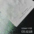 Paillettes holographiques blanches 100g pour résine – Couleur C03 0.2mm