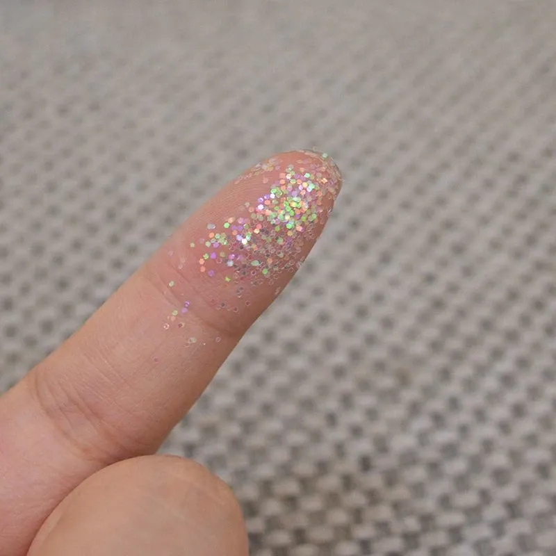 Paillettes holographiques blanches 100g pour résine