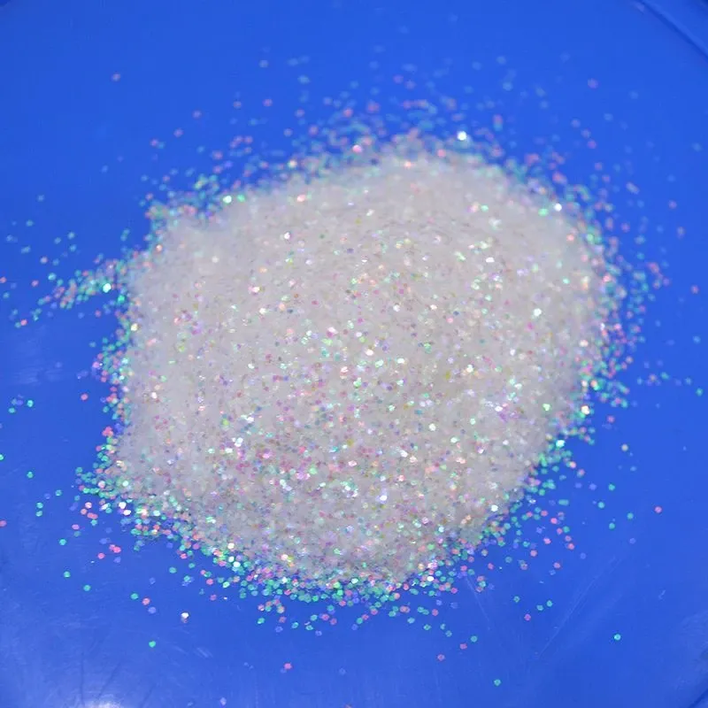 Paillettes holographiques blanches 100g pour résine