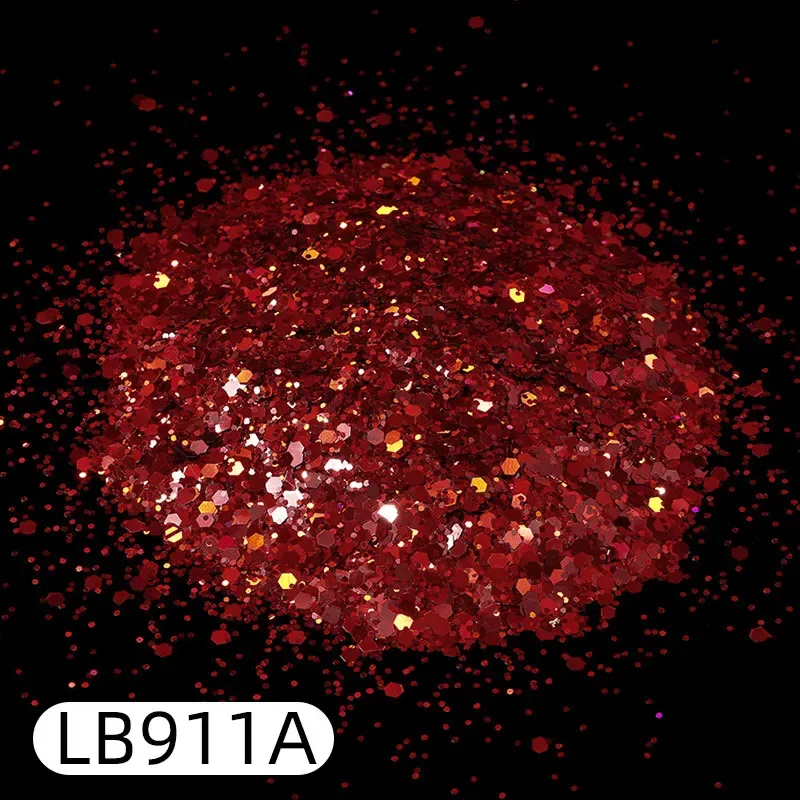 Paillettes holographiques hexagonales 50g pour résine