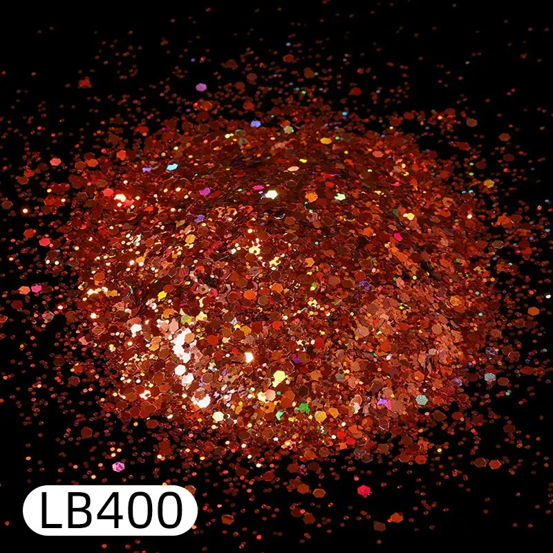 Paillettes holographiques hexagonales 50g pour résine