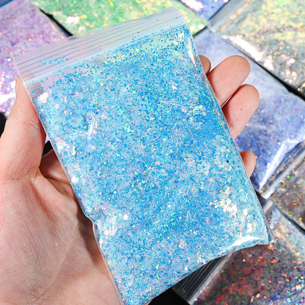 Paillettes laser 50 g hexagone pour remplissage résine et bijoux
