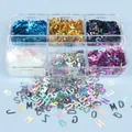 Paillettes laser alphabet anglais pour remplissage résine – 2
