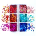 Paillettes laser alphabet anglais pour remplissage résine – Color 6LSZM-2