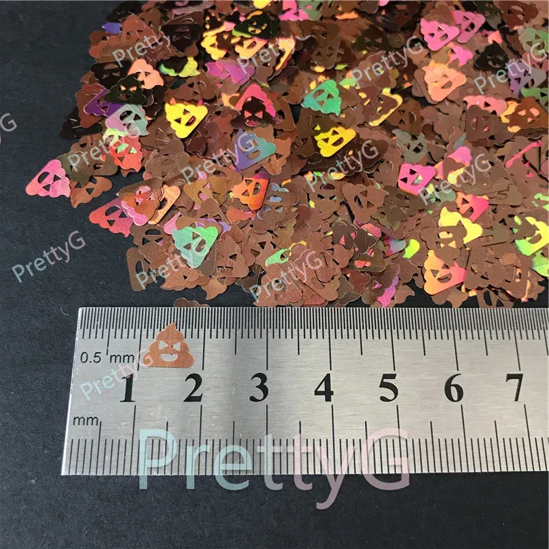 Paillettes laser forme merde pour résine 1 boîte