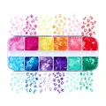 Paillettes métal alphabet anglais pour remplissage résine – Couleur 12ZGZM-CS