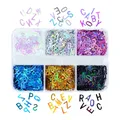 Paillettes métal alphabet anglais pour remplissage résine – Couleur 6LSZM