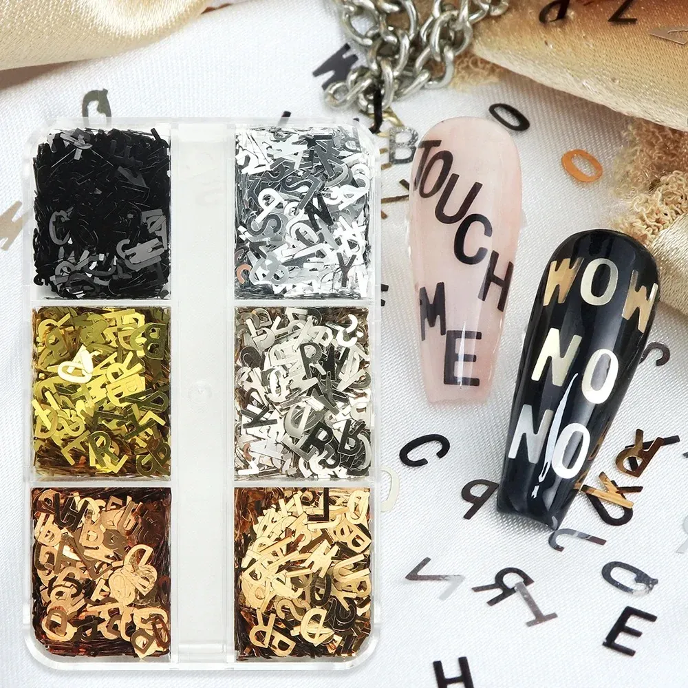 Paillettes métal alphabet anglais pour remplissage résine