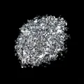 Paillettes papier déchiqueté 20 g pour remplissage résine – Couleur Silver