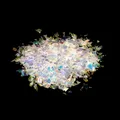 Paillettes papier déchiqueté 20 g pour remplissage résine – Couleur White 01
