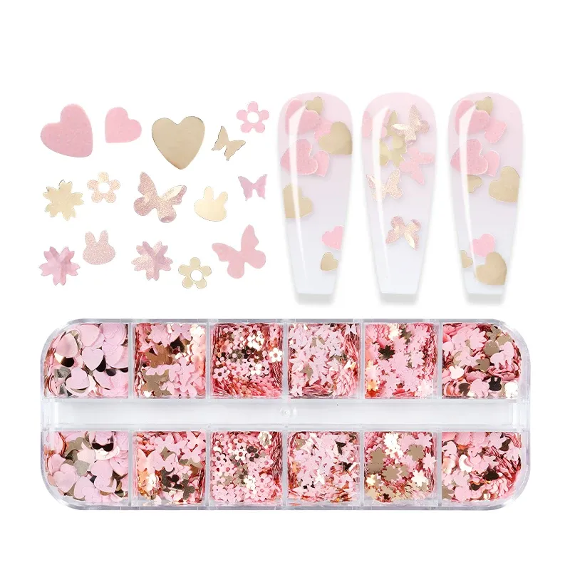 Paillettes papillon fleur de cerisier pour remplissage résine