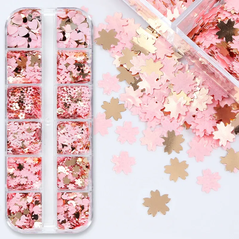 Paillettes papillon fleur de cerisier pour remplissage résine