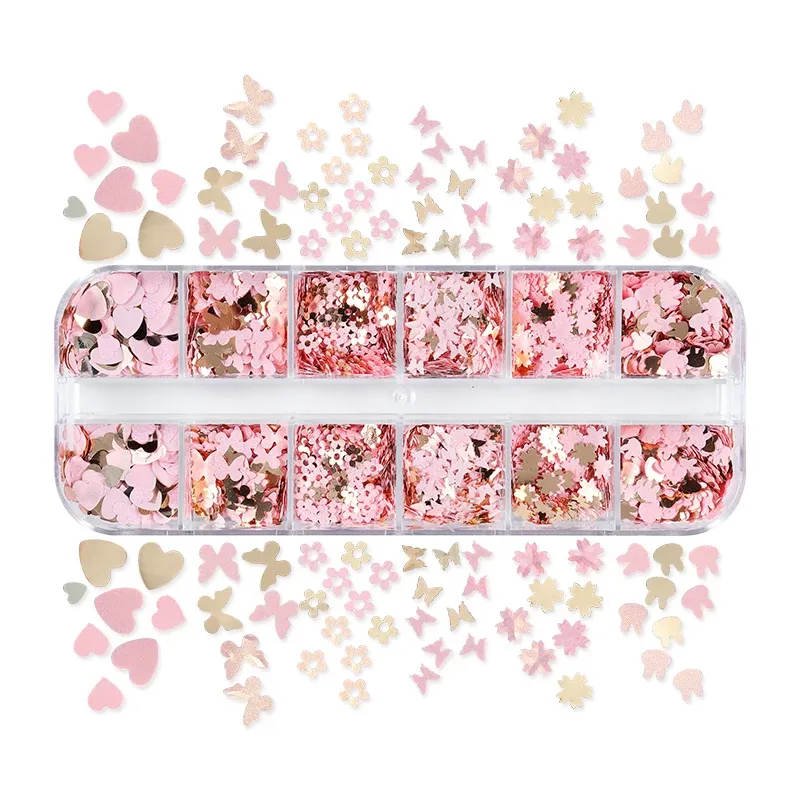 Paillettes papillon fleur de cerisier pour remplissage résine