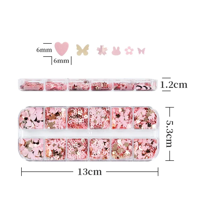 Paillettes papillon fleur de cerisier pour remplissage résine