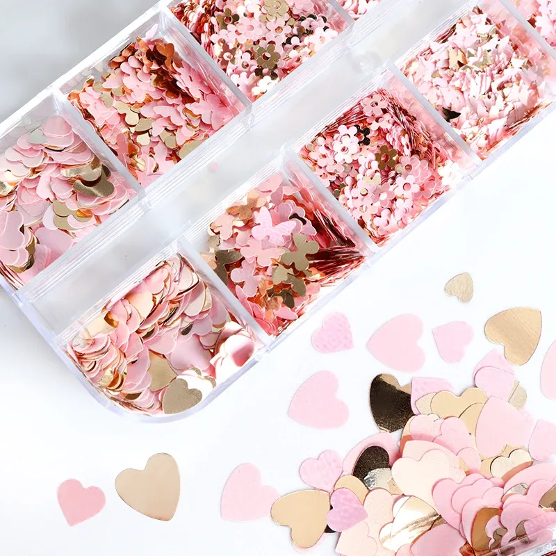 Paillettes papillon fleur de cerisier pour remplissage résine