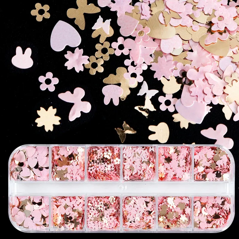 Paillettes papillon fleur de cerisier pour remplissage résine