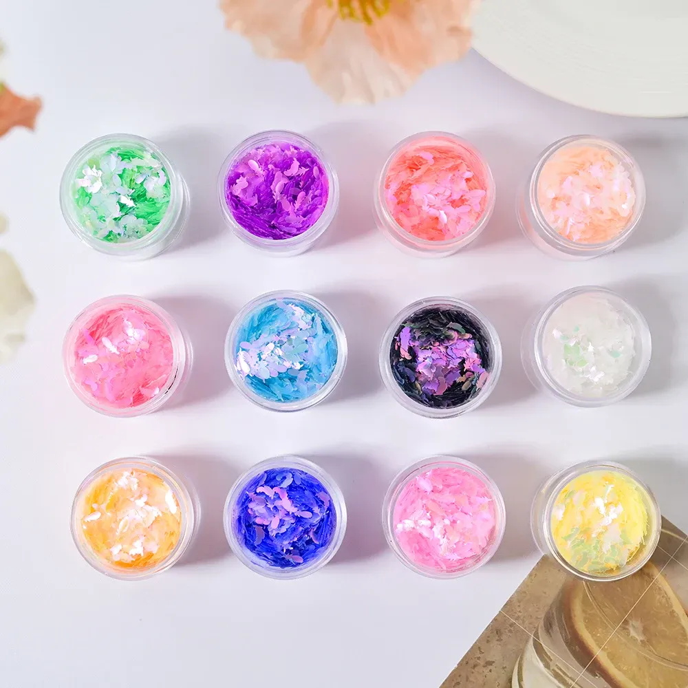 Paillettes plume holographiques 1g pour résine