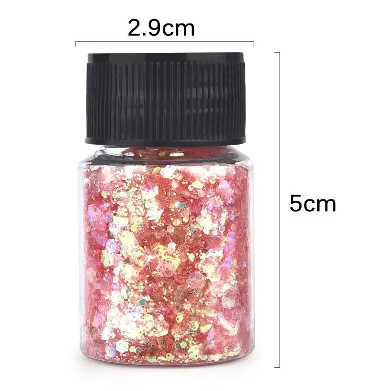 Paillettes résine 16 couleurs phosphorescentes pour décoration