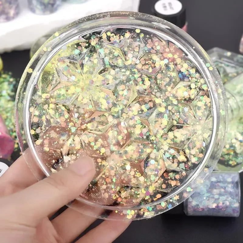 Paillettes résine 16 couleurs phosphorescentes pour décoration