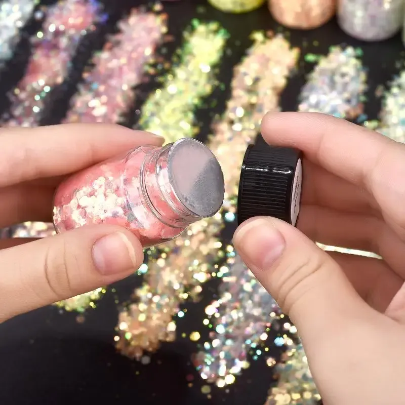Paillettes résine 16 couleurs phosphorescentes pour décoration