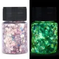 Paillettes résine 16 couleurs phosphorescentes pour décoration – Color Rouge (04)
