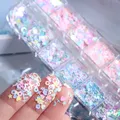 Paillettes résine aurore papillon étoile lettre pour porte-clés – 4