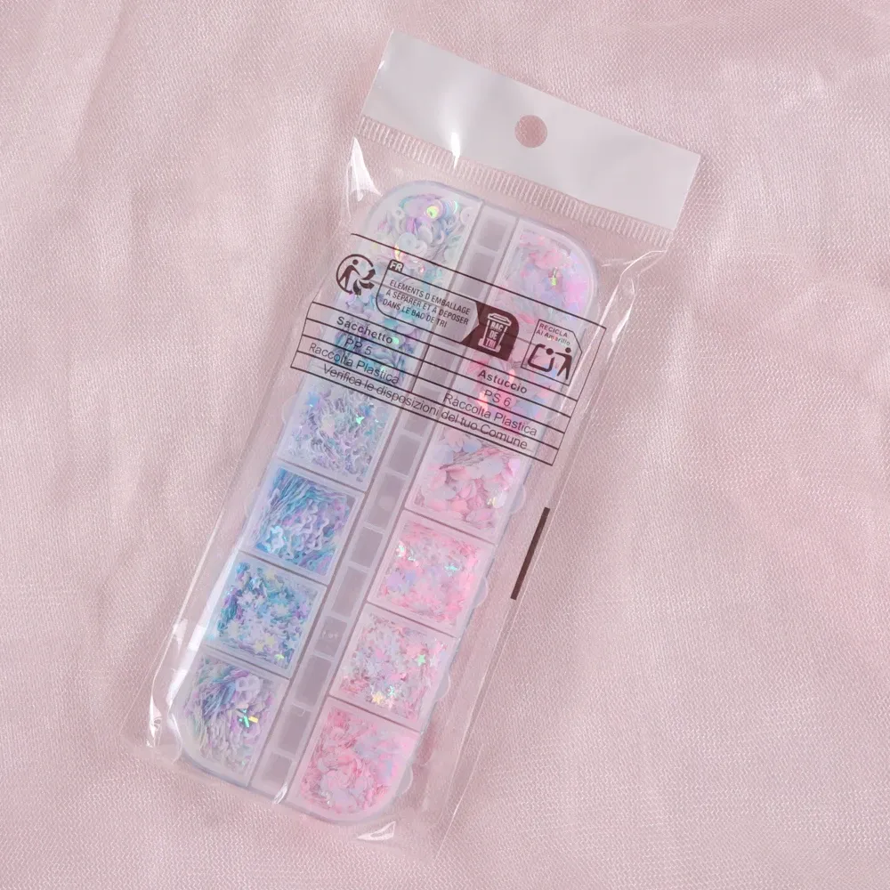 Paillettes résine aurore papillon étoile lettre pour porte-clés