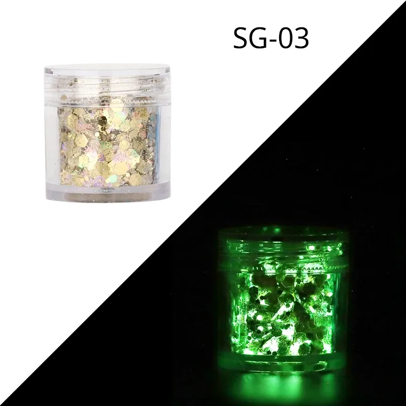 Paillettes UV brillantes dans le noir pour résine