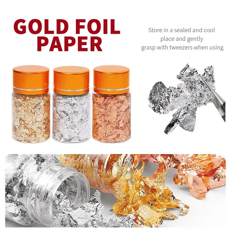 Papier feuille d'or pour résine 1 boîte