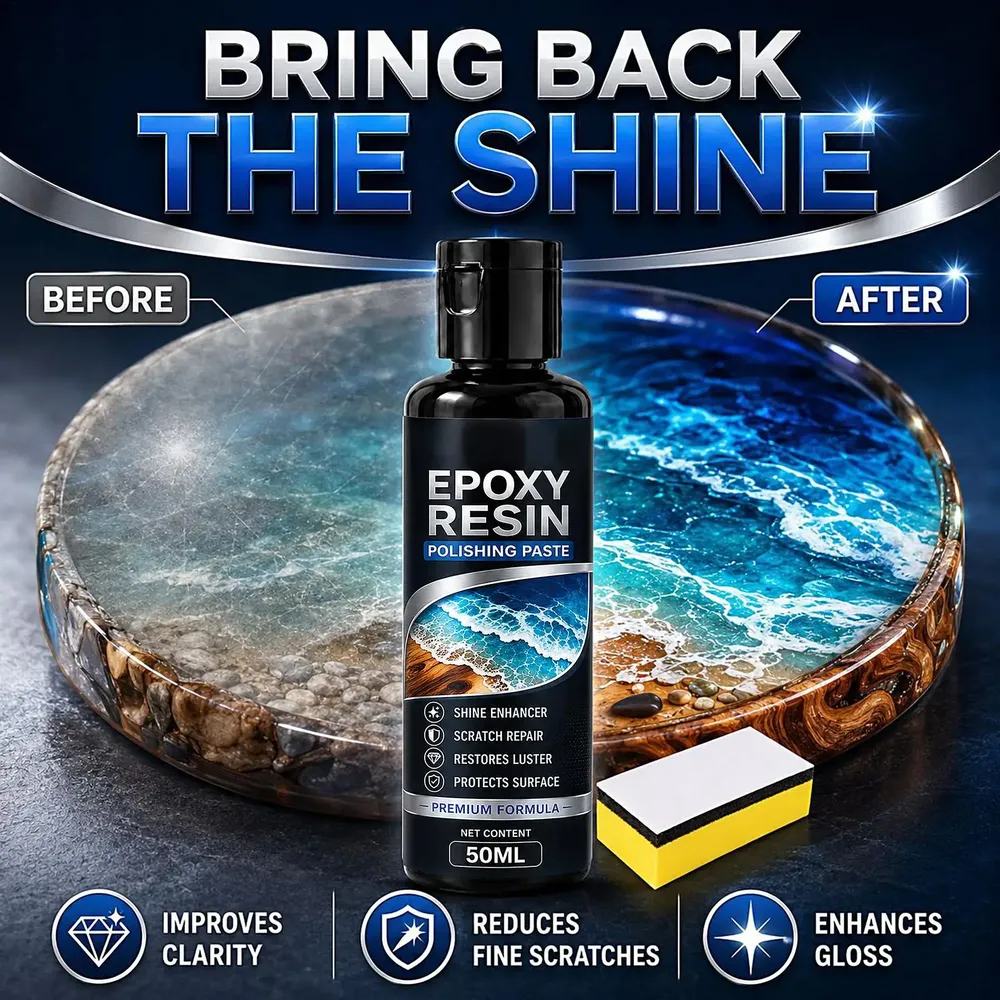 Pâte de polissage résine époxy 50 ml anti-rayures