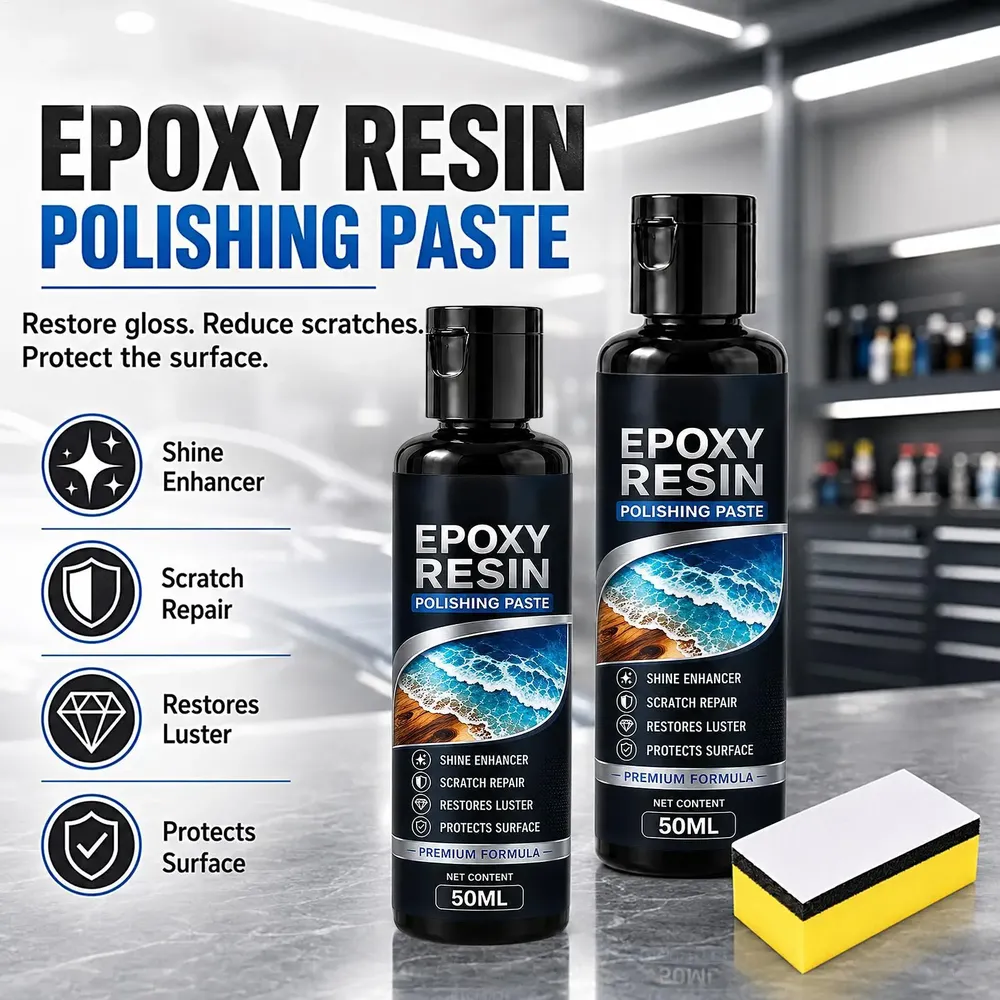 Pâte de polissage résine époxy 50 ml anti-rayures
