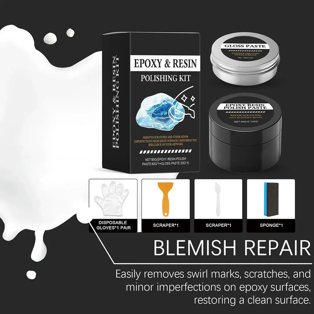 Pâte de polissage résine époxy haute brillance