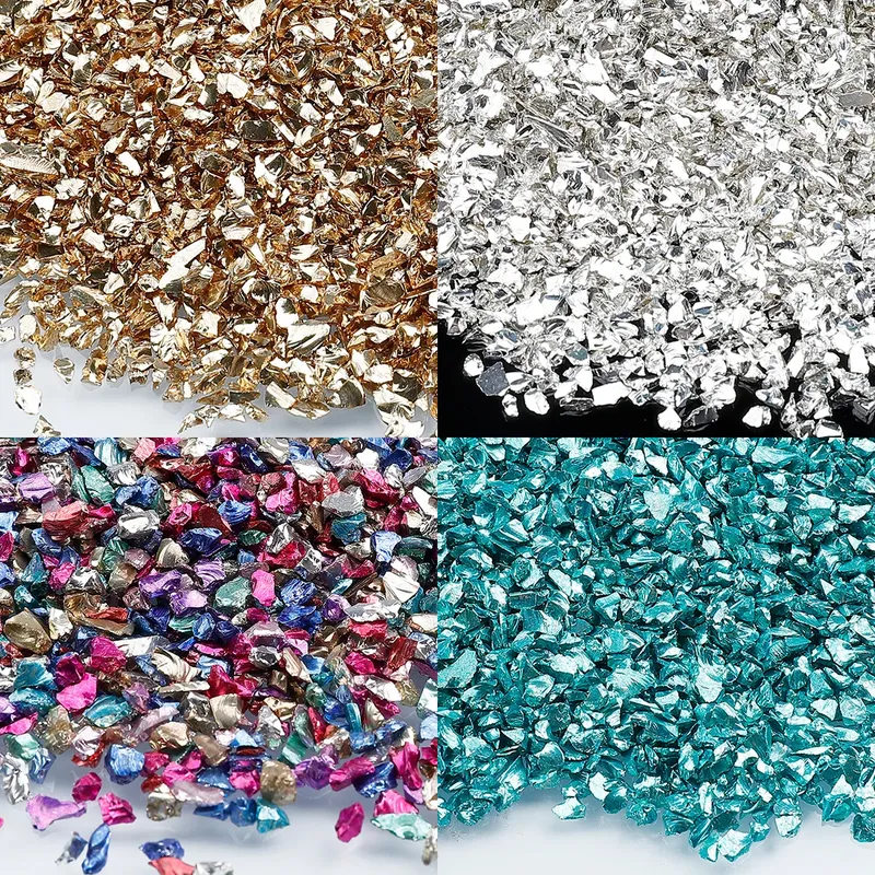 Pierres concassées colorées 25 à 100 g pour résine et bijoux