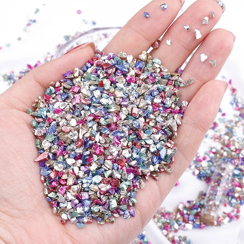 Pierres concassées colorées 25 à 100 g pour résine et bijoux