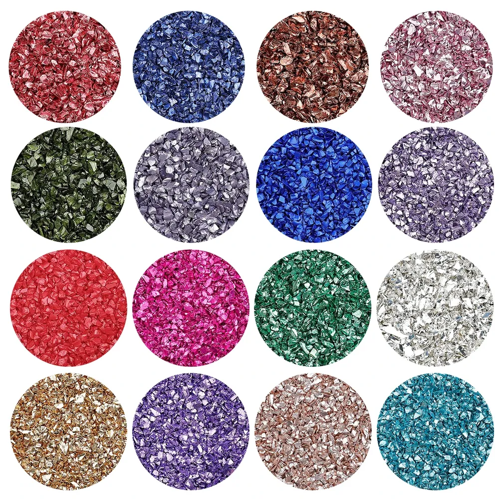 Pierres concassées colorées 25 à 100 g pour résine et bijoux