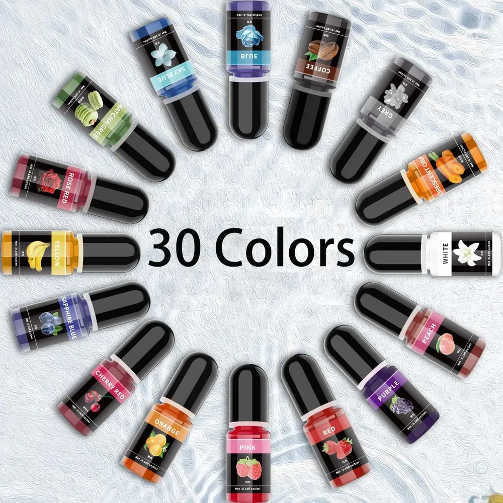Pigment liquide résine époxy 5 ml universel pour bijoux