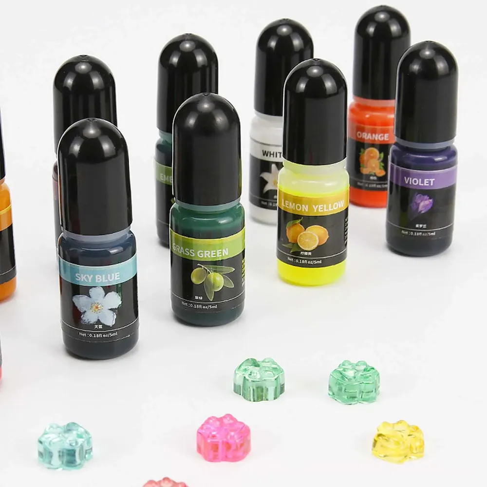 Pigment liquide résine époxy 5 ml universel pour bijoux