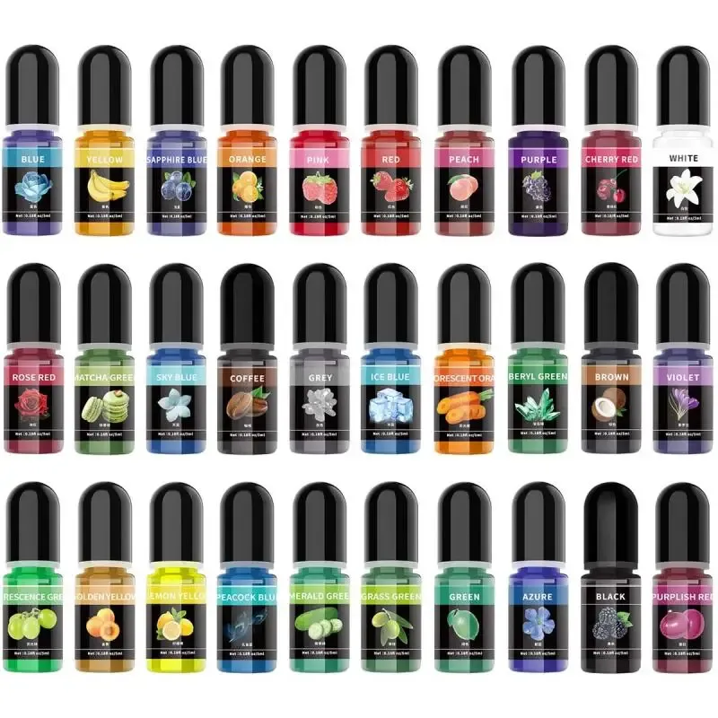 Pigment liquide résine époxy 5 ml universel pour bijoux