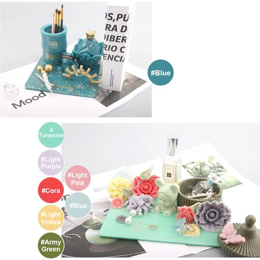 Pigments résine 10ml 24 couleurs pour bijoux UV