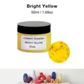 Pigments résine époxy 50ml 12 couleurs pour bijoux – Couleur bright yellow