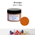 Pigments résine époxy 50ml 12 couleurs pour bijoux – Couleur orange
