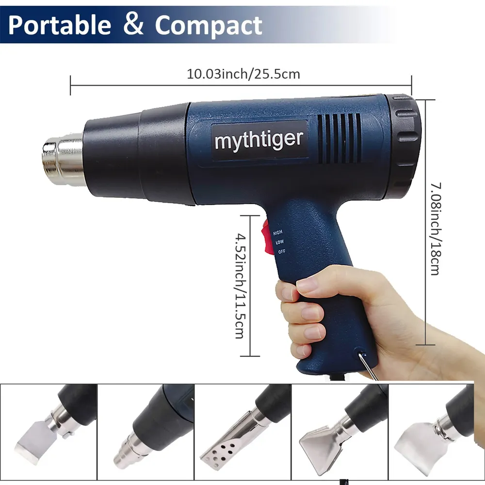 Pistolet thermique 2000W 220V températures réglables