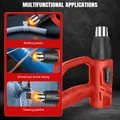 Pistolet thermique 2000W 300 à 600 °C rouge – 2