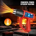 Pistolet thermique 2000W 300 à 600 °C rouge – 3