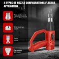Pistolet thermique 2000W 300 à 600 °C rouge – 6