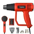 Pistolet thermique 2000W 300 à 600 °C rouge – Couleur Rouge